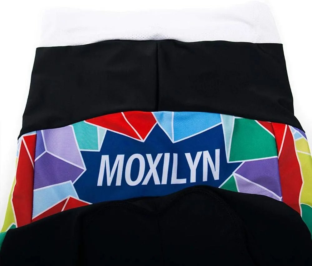 MOXILYN Men's Quick-Dry Cycling Jersey Set Road Bike Bicycle Shirt   Bib Pants with 9D Gel Padded MTB Riding Clothing kit