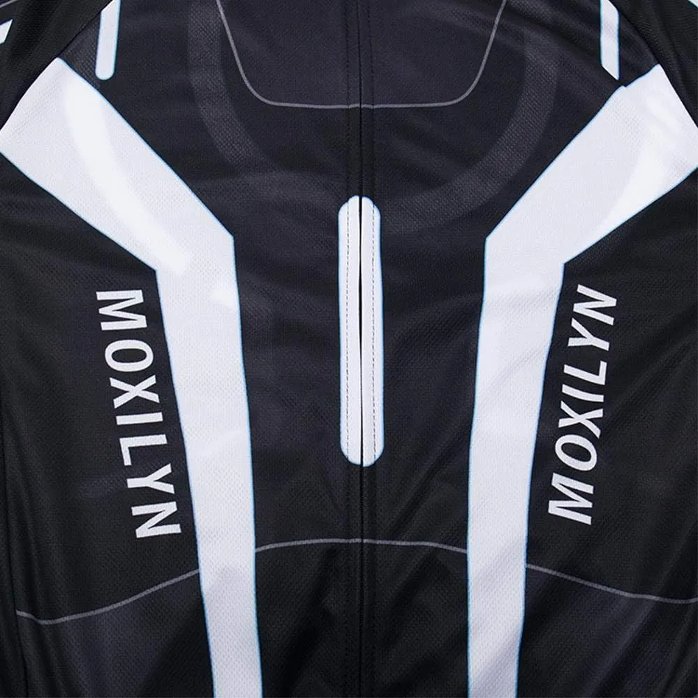 MOXILYN Men's Quick-Dry Cycling Jersey Set Road Bike Bicycle Shirt   Bib Pants with 9D Gel Padded MTB Riding Clothing kit