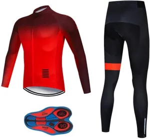 MOXILYN Men's Quick-Dry Cycling Jersey Set Road Bike Bicycle Shirt   Bib Pants with 9D Gel Padded MTB Riding Clothing kit