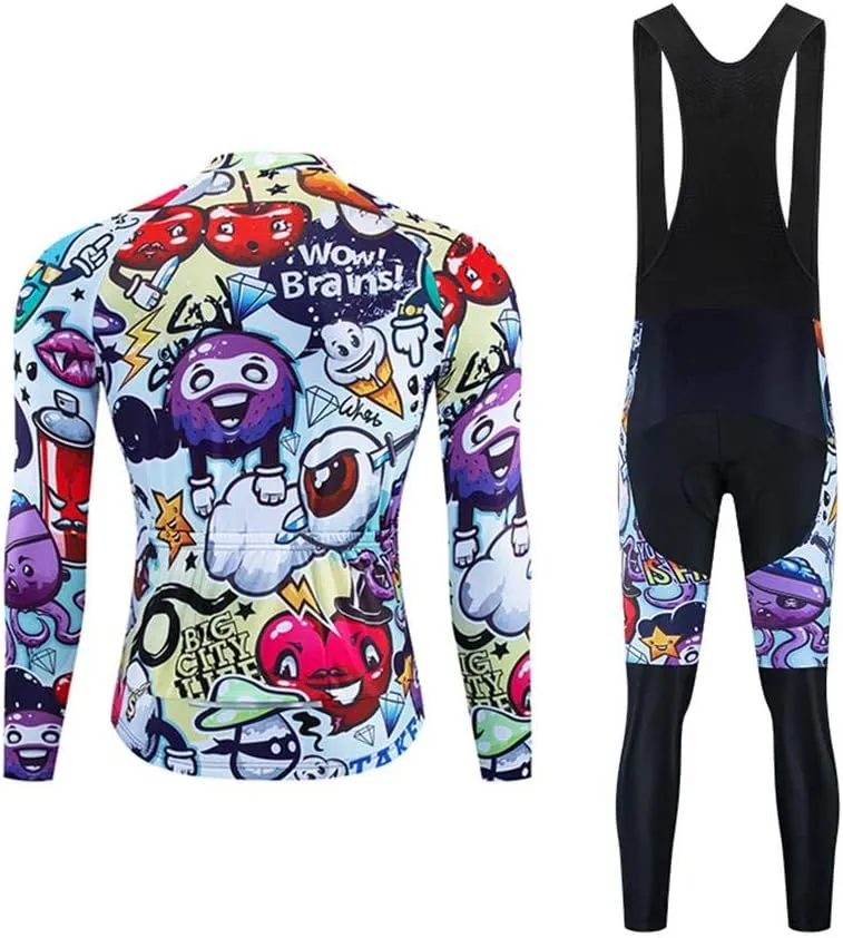 MOXILYN Men's Quick-Dry Cycling Jersey Set Road Bike Bicycle Shirt   Bib Pants with 9D Gel Padded MTB Riding Clothing kit