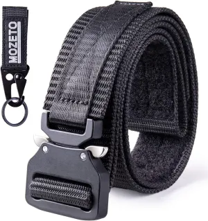 MOZETO Tactical Belts for Men 1.5" Nylon EDC CCW Gun Belt for Concealed Carry Holsters with Heavy Duty Quick Release Buckle