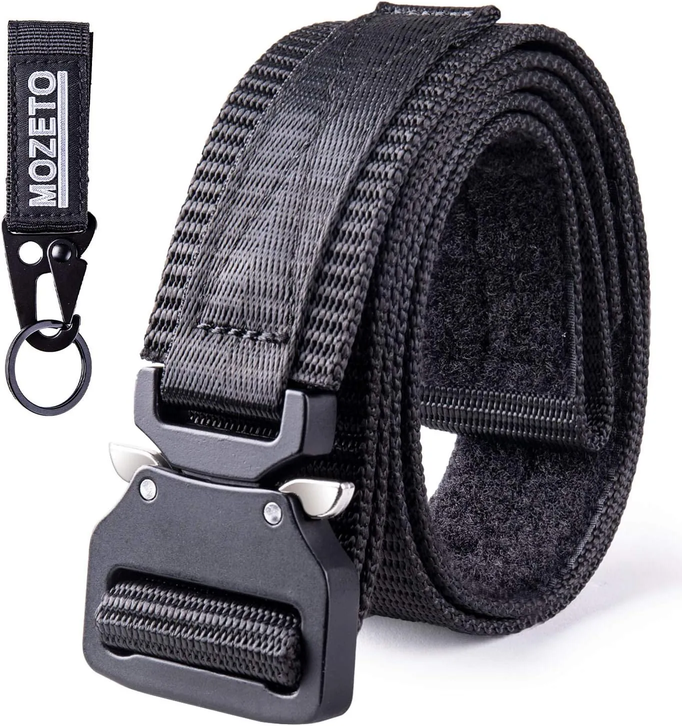 MOZETO Tactical Belts for Men 1.5" Nylon EDC CCW Gun Belt for Concealed Carry Holsters with Heavy Duty Quick Release Buckle