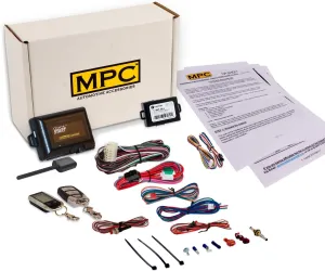 MPC 2-Way LCD Remote Starter Compatible with 1998-2002 GMC Savana 4500 |Gas| |Key-to-Start| (1) 5-Button 2-Way Backlit LCD Remote and (1) 5-Button 1-Way Remote