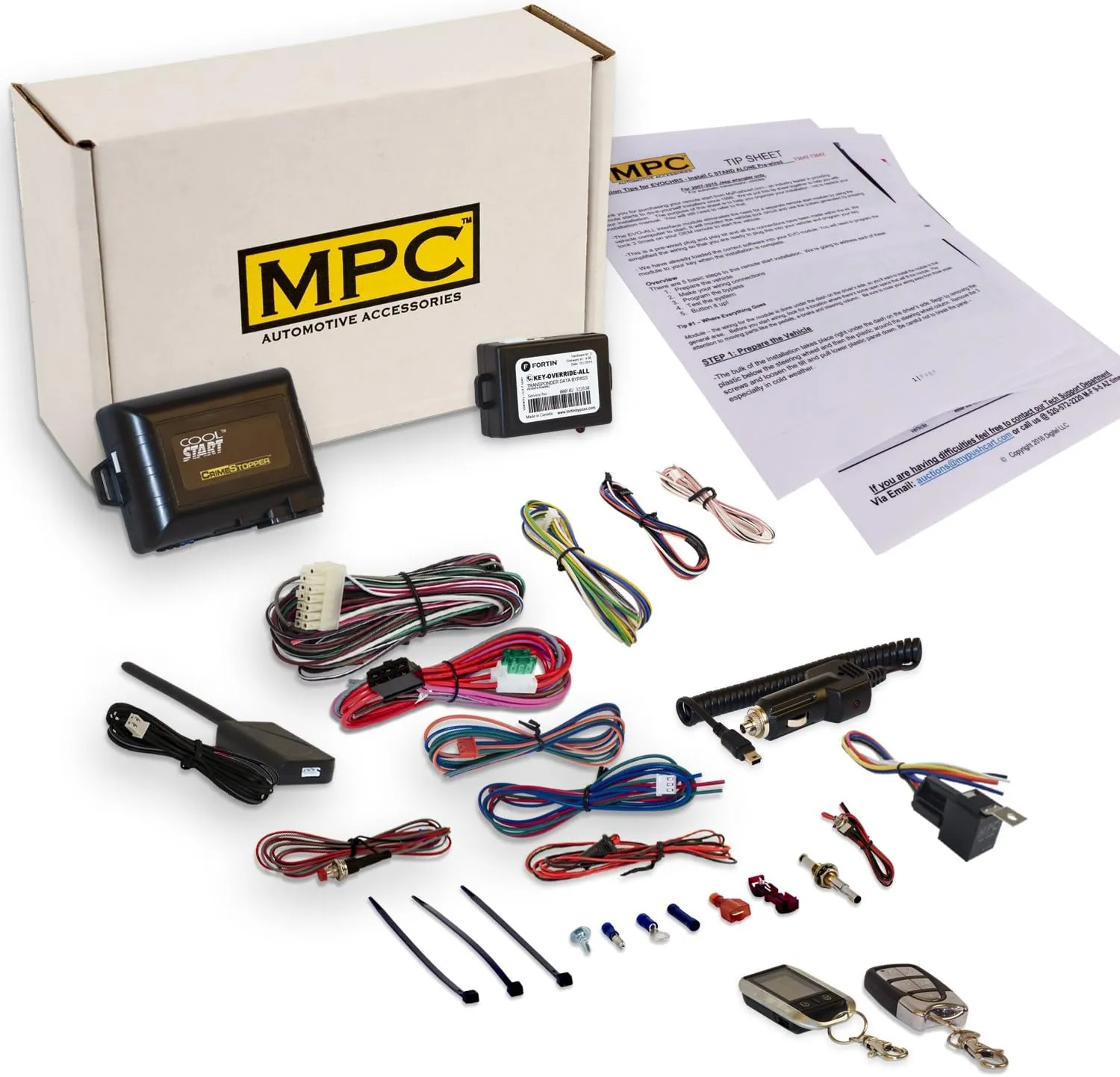 MPC 5-Button 2-Way Remote Start Compatible with 2008-2010 Scion xB Plugin T-Harness - (2) 5-Button 2-Way Long Range Remotes - Up to 3,000 ft - Premium USA Tech Support