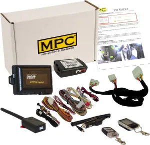 MPC Complete 2-Way LCD Remote Start Keyless Entry Kit w/T-Harness for 2011-2013 Kia Optima Key-to-Start ONLY - Firmware Preloaded
