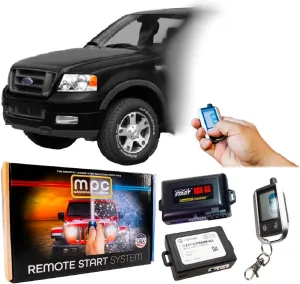 MPC Complete 2 Way LCD Remote Start with Keyless Entry Kit Compatible with Ford F-150 2004-2008