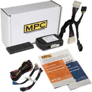 MPC Plug N Play Remote Starter with Smartphone Control Compatible with 2017-2018 Toyota Prius V |Push-to-Start| |Hybrid| with T-Harness OEM Key Fob Activated