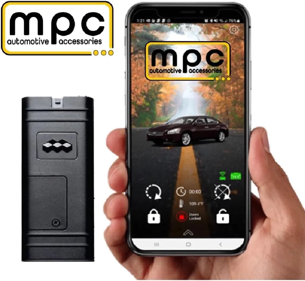 MPC Plug-n-Play Smartphone Activated Remote Start Kit Compatible with Ford Edge 2015-2020 - Gas ONLY - Plugin T-Harness - Firmware Preloaded - Includes 1 Year Service - USA Tech Support