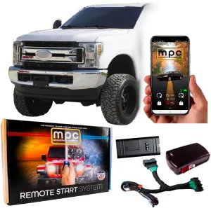 MPC Plug-n-Play Smartphone Activated Remote Start Kit Compatible with Ford F-250 Super Duty 2017-2019 - Gas ONLY - Plugin T-Harness - Firmware Preloaded - Includes 1 Year Service - USA Tech Support