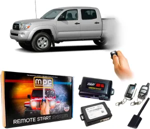 MPC Remote Start Compatible with Toyota Tacoma 2005-2010 || Key to Start Ignition Only || 2-Way LCD Remote || USA Tech Support