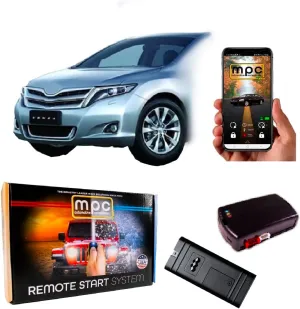 MPC Remote Starter with Smartphone Control Compatible with 2009-2016 Toyota Venza |Gas| |Push to Start| Factory Key Fob Activated - Firmware Preloaded