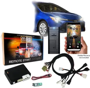 MPC Remote Starter with Smartphone Control Compatible with 2023-2025 Toyota Corolla Hybrid Push-to-Start | Smartphone or Factory Key Fob Activated - Firmware Preloaded - USA Tech Support