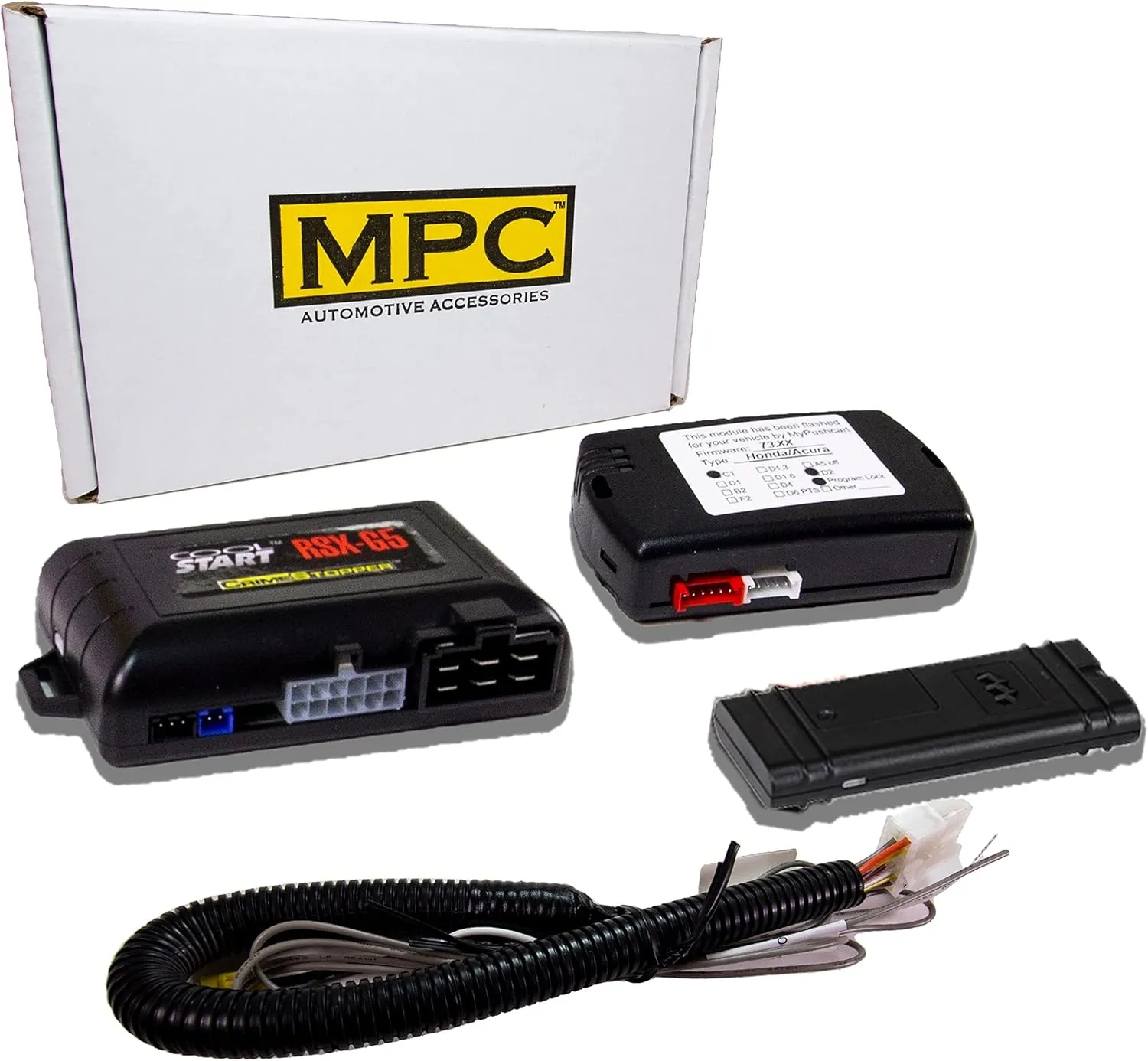 MPC Smartphone Or Factory Remote Activated Remote Start Compatible with Honda Civic 2016-2021 - Key-to-Start ONLY - T-Harness - w/FlashLink Updater - Premier USA Tech Support