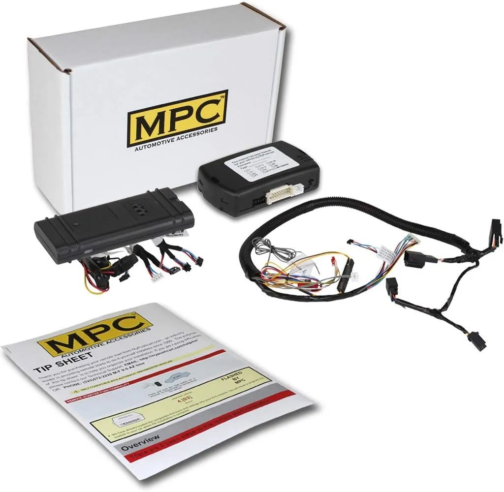 MPC Smartphone or OEM Remote Activated Remote Start Kit Compatible with 2011-2014 Ford Edge - with T-Harness - Firmware Preloaded