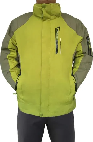 Mr.Stream Men's Outdoor Hooded Hard Shell 3-in-1 Jacket Waterproof Windproof Snow Ski Fleece Raincoat