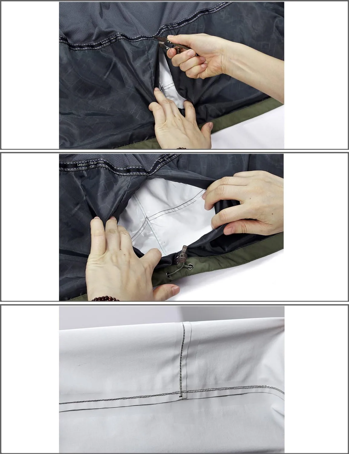 Mr.Stream Men's Outdoor Hooded Hard Shell 3-in-1 Jacket Waterproof Windproof Snow Ski Fleece Raincoat