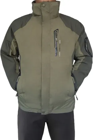 Mr.Stream Men's Outdoor Hooded Hard Shell 3-in-1 Jacket Waterproof Windproof Snow Ski Fleece Raincoat