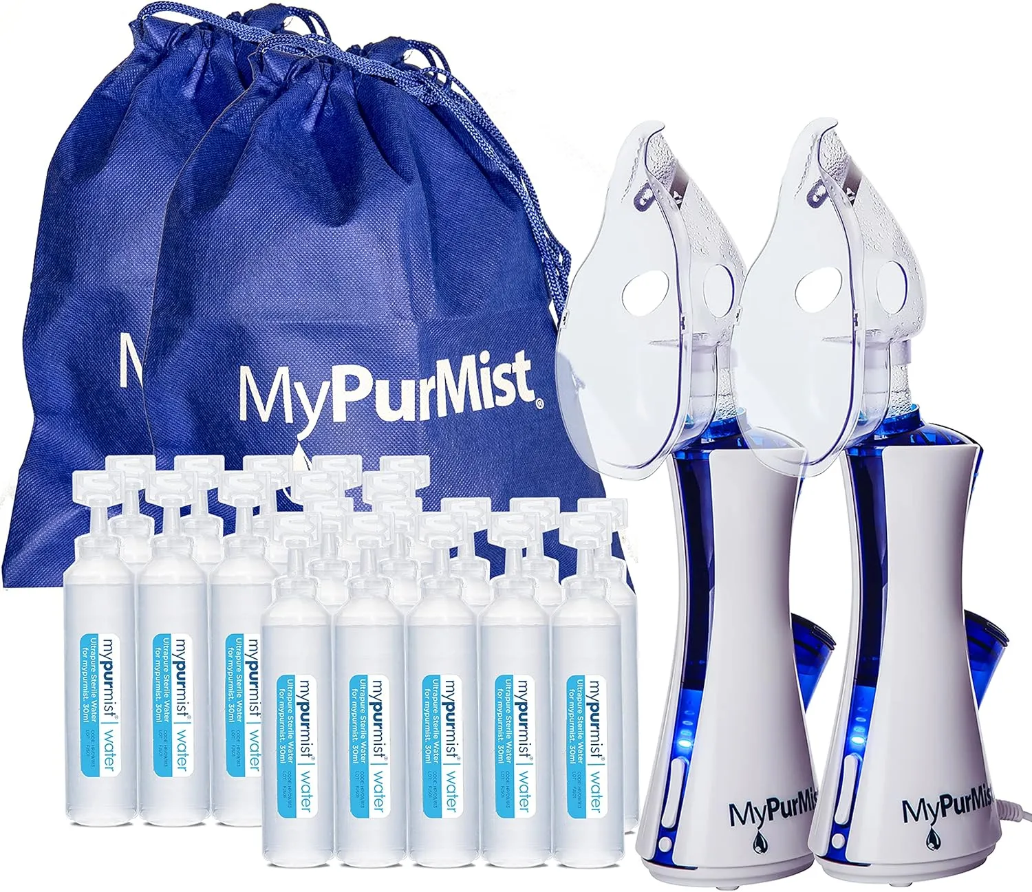 mypurmist New Classic Handheld Personal Steam Inhaler, Vaporizer and Humidifier (Plug-in) 2 Pack
