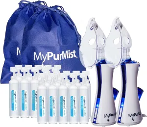 mypurmist New Classic Handheld Personal Steam Inhaler, Vaporizer and Humidifier (Plug-in) 2 Pack