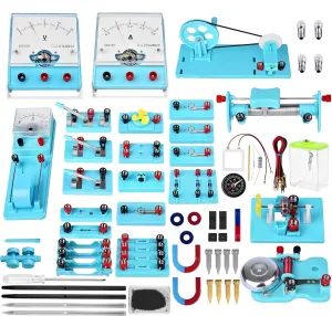 Mysterystone Science Experiment for Kids Electricity and Magnetism Kit for Students Stem Kit Physics Lab Basic Circuit Board Kit for Learning Starter