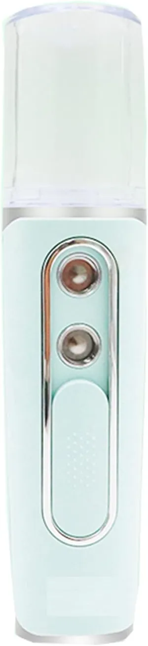 Nano Facial Spray Double-Hole Nano Facial Spray, Newly Designed Moisturizing and Hydrating Spray, Eyelash Extension and Hydrating Instrument(Color:Green)