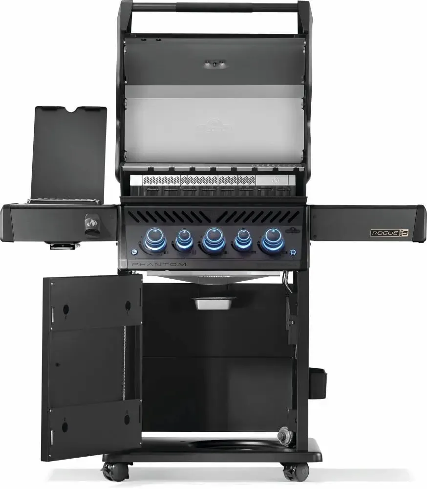 Napoleon Phantom Rogue® PRO-S 425 Gas BBQ Grill with Infrared Side and Rear Burners, Matte Black