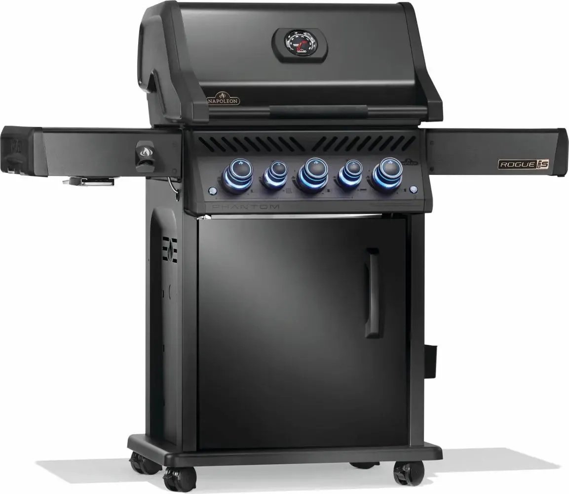Napoleon Phantom Rogue® PRO-S 425 Gas BBQ Grill with Infrared Side and Rear Burners, Matte Black