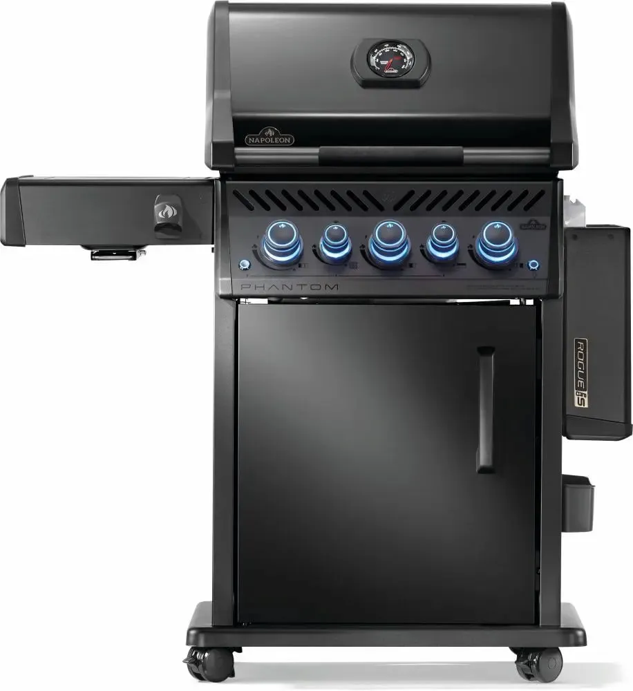 Napoleon Phantom Rogue® PRO-S 425 Gas BBQ Grill with Infrared Side and Rear Burners, Matte Black