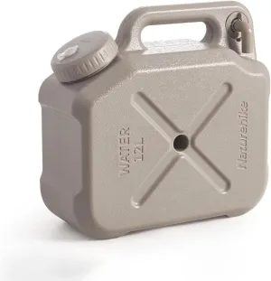 Naturehike Camping Water Container, 3.17/5.28 Gallon Portable Water Container with Adjustable Spigot, Water Tank, Portable Emergency Water Storage Camp Water Jug for Camping, Hiking