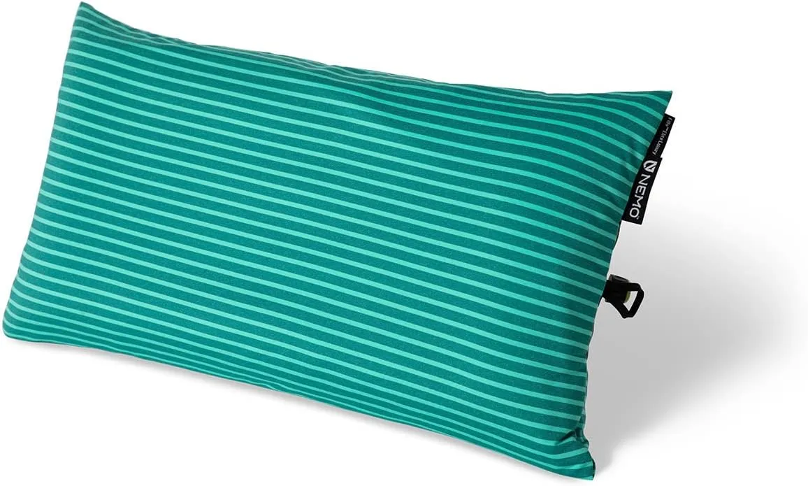 NEMO Fillo Elite Ultralight Pillow | Inflatable Backpacking Pillow for Travel, Backpacking, and Camping, Sapphire Stripe