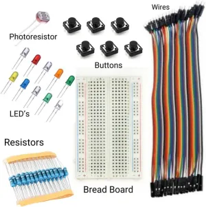 Neon Realm Starter Kit – Raspberry Pi Pico W Electronics Kit with Storyline | Learn MicroPython, Sensors, Circuits, and LEDs | Beginner STEM Coding Kit