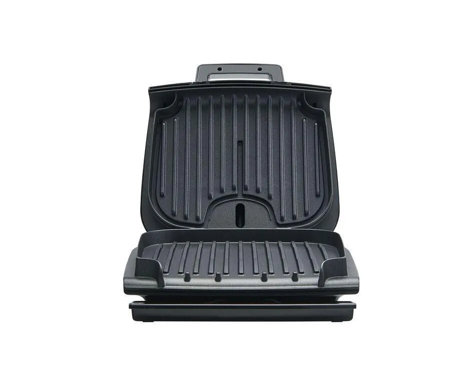 New in box! T-fal Odorless Stainless Steel Electric Contact Grill, 4 servings! Retails $159  Note: Has small crack in back plastic, doesn't affect its use!