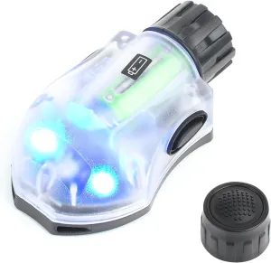 NOBUHIRO Tactical Helmet Signal Light, IR Strobe   5-Speed Blue LED Strobe with Vibration for Survival Identification Hunting Outdoor Sports