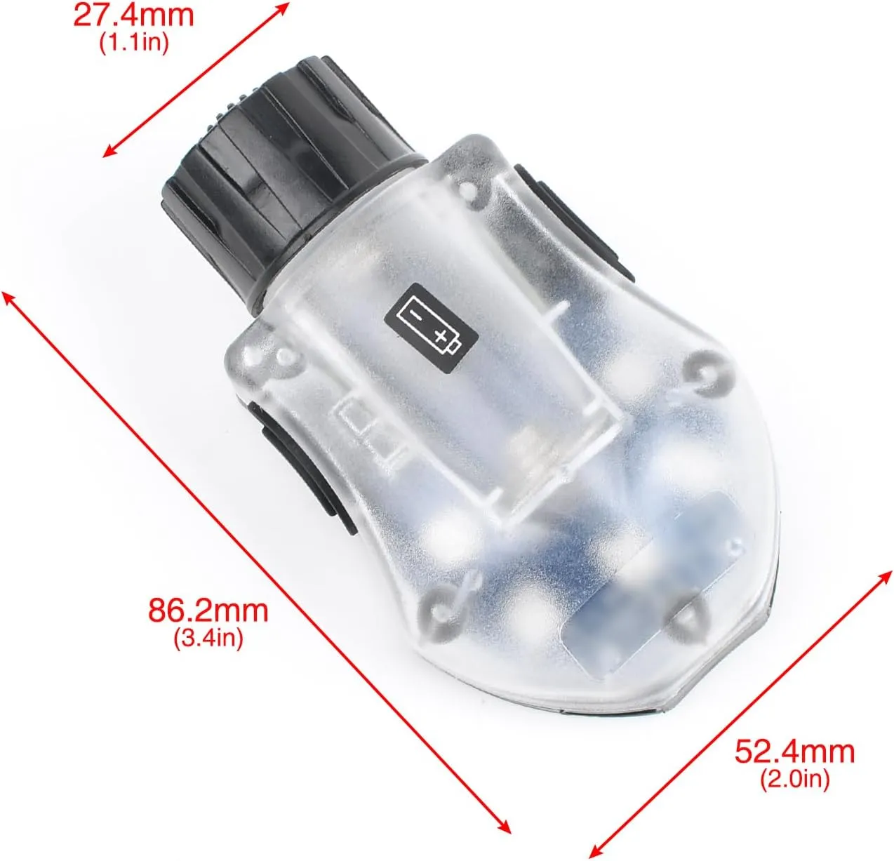 NOBUHIRO Tactical Helmet Signal Light, IR Strobe   5-Speed Blue LED Strobe with Vibration for Survival Identification Hunting Outdoor Sports