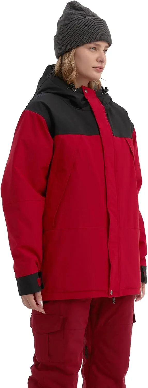 NOMADIKA Women Ski Jacket Waterproof Insulated Winter Snow Coat for Skiing Snowboarding Rain Coats Oversize Unisex