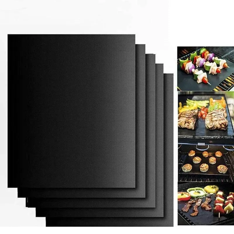 Non-Stick BBQ Grill Mat - Portable Hot Plate Accessory for Easy Grilling