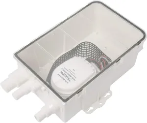 NovelBee 12V 750 GPH Boat Marine Shower Sump Pump Drain Kit System,Built-in Automatic Bilge Pump,Multi-Port Inlet Sump Pump