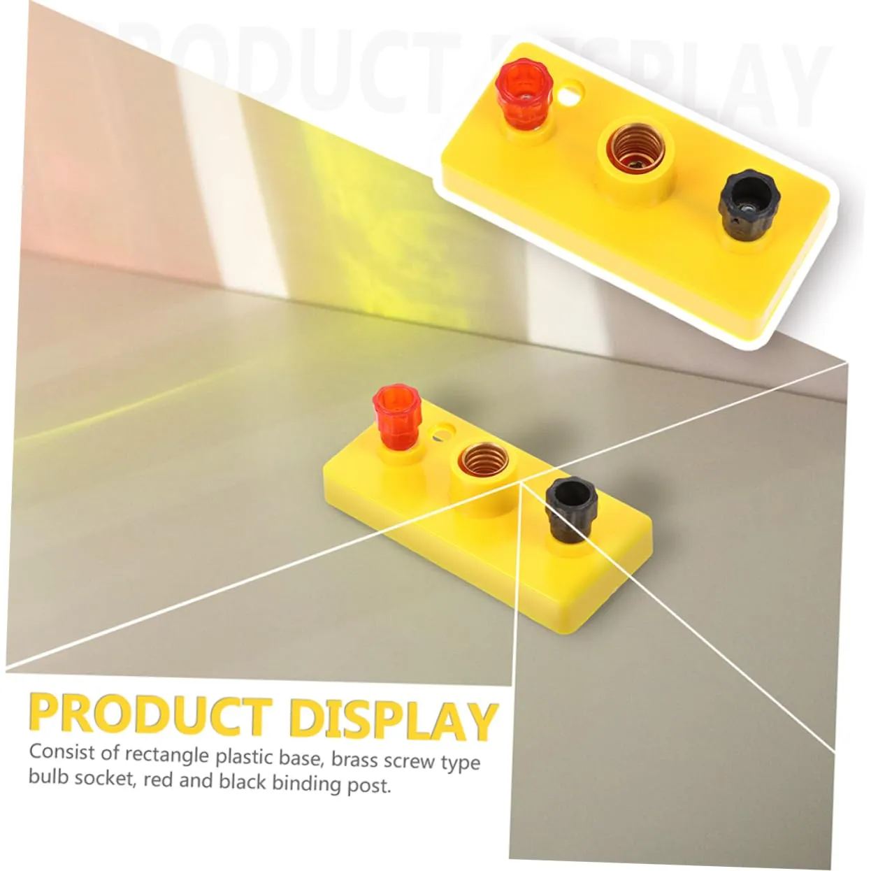 NUOBESTY 4sets 5pcs Stem Learning Lamp Holder Kit for Physics Experiments Circuit Experiment Equipment with Screws for Hands Learning and Exploration Random Color 5pcs*4