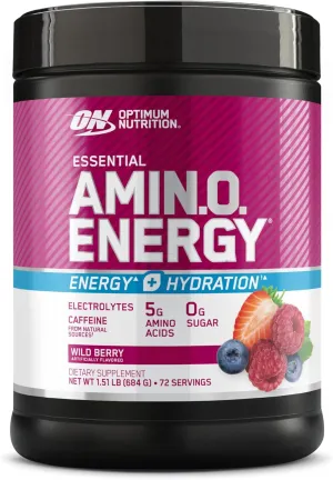 Optimum Nutrition Amino Energy   Hydration Wild Berry 72 Servings
