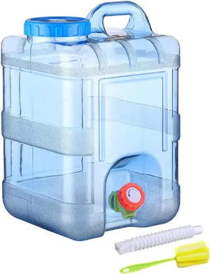 Orgonite Camping Water Container with Faucet - Portable Emergency Water Storage Tank for Outdoor Hiking