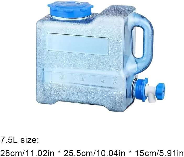 Orgonite Water Storage Containers, Camping Water Container, Portable Water Tank with Faucet Camping Bucket with Tap Water Jug with Spigot BPA Free Emergency Water Storage for Outdoor Camping Hiking