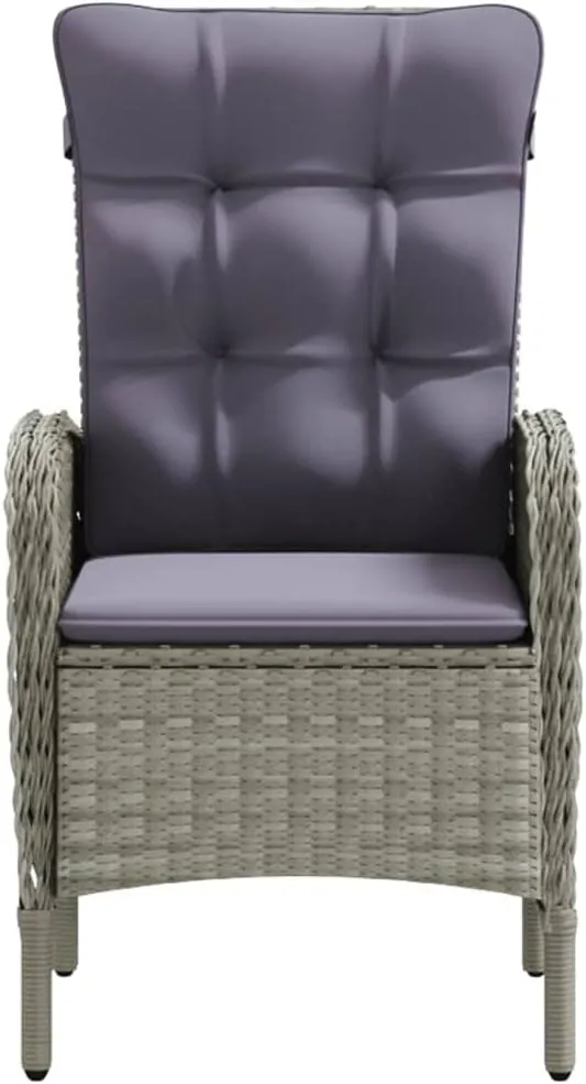 Outdoor Patio Furniture,7 Piece Patio Dining Set with Cushions Gray and BlackDesigned for Camping, Resting, Outdoors.