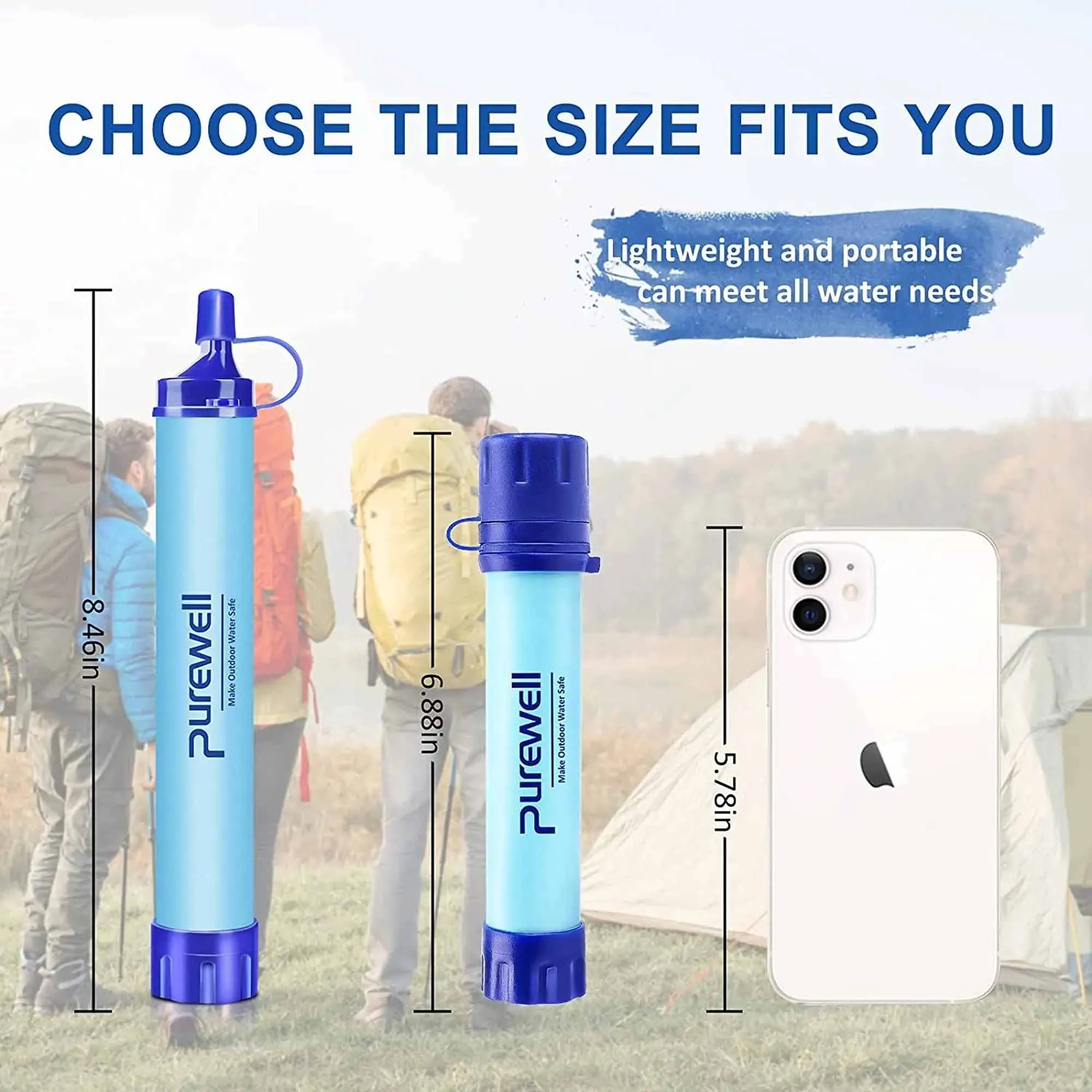 Outdoor Personal Water Filter 0.01μm