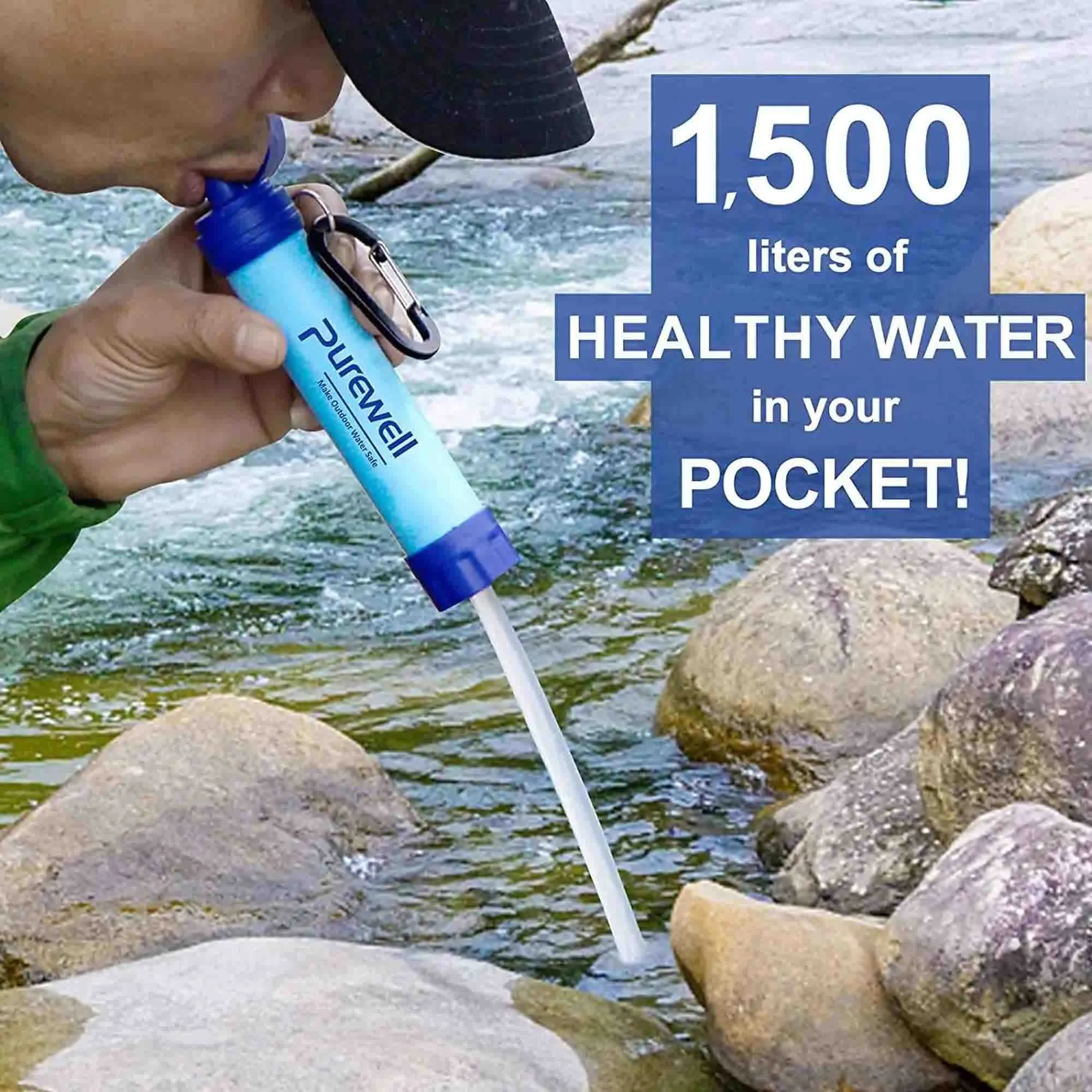 Outdoor Personal Water Filter 0.01μm