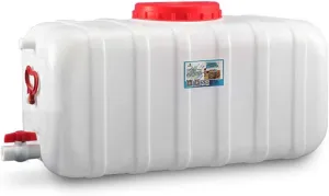 Outdoor Plastic Water Storage Tank Household Potable Water Storage Containers Emergency Water Barrel Container with On-Off Valve