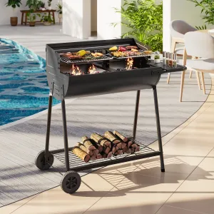 Outdoor Portable Large-Capacity Charcoal BBQ Grill