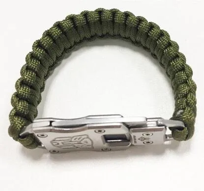 Outdoor Survival Multi Functional EDC Tactical 7 Core Umbrella Rope Bracelet