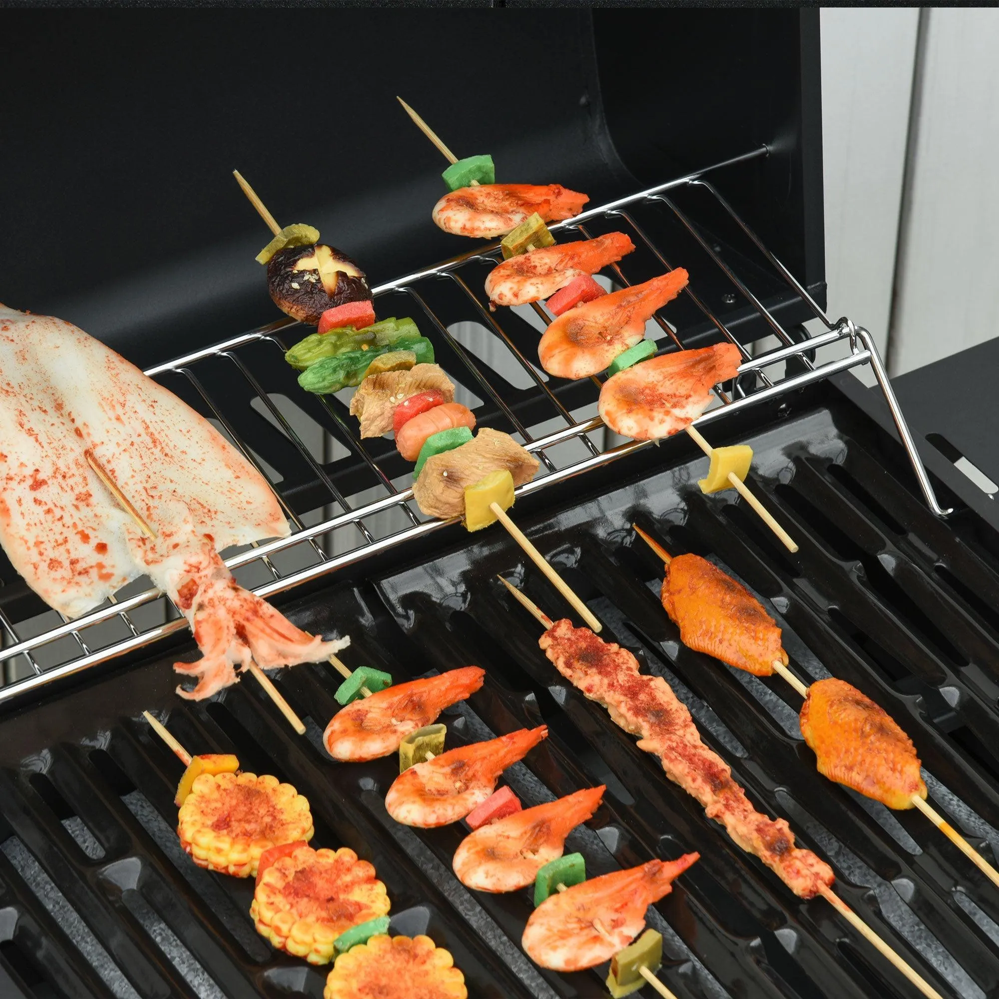 Outsunny 3-Burner Gas BBQ Grill - Compact and Convenient