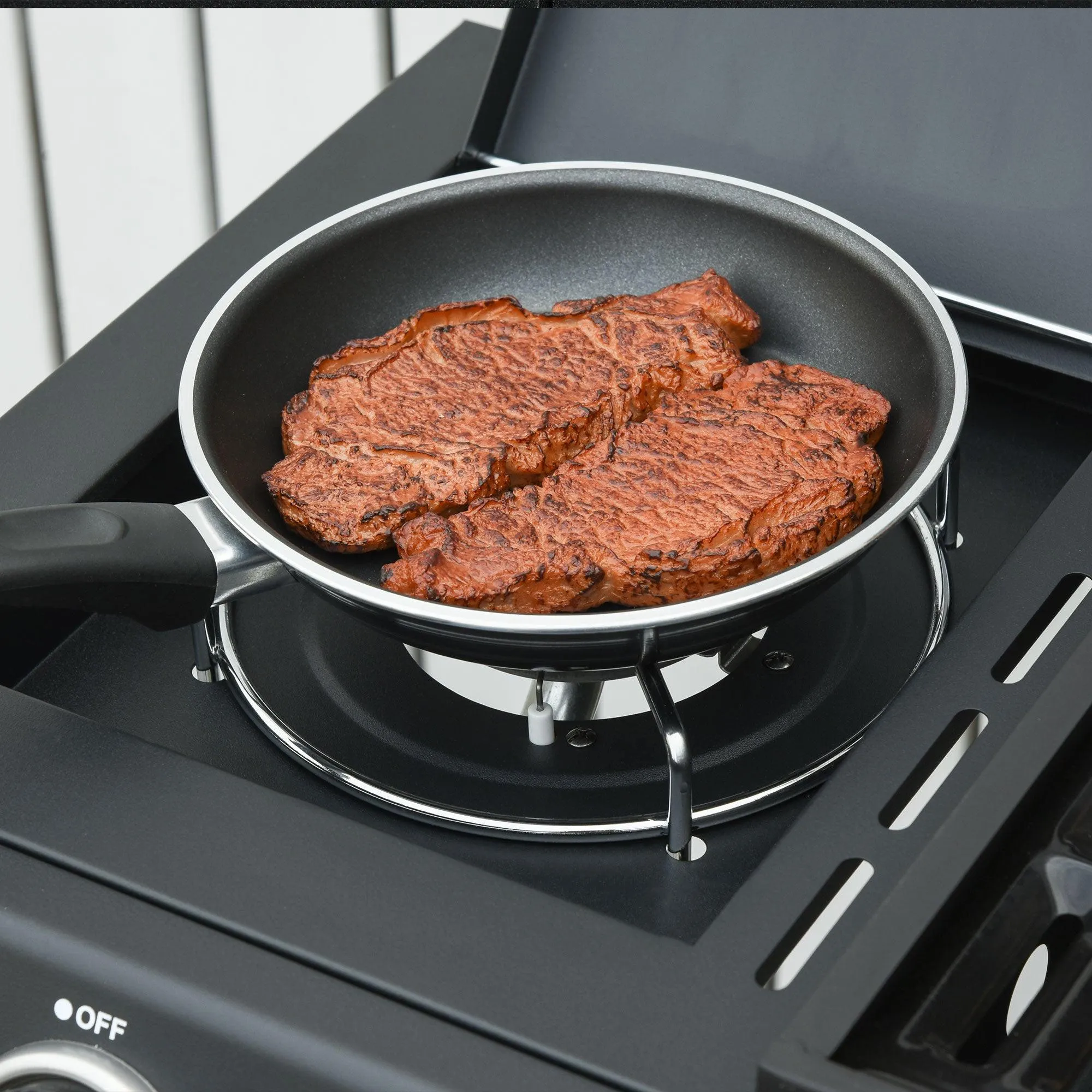 Outsunny 3-Burner Gas BBQ Grill - Compact and Convenient