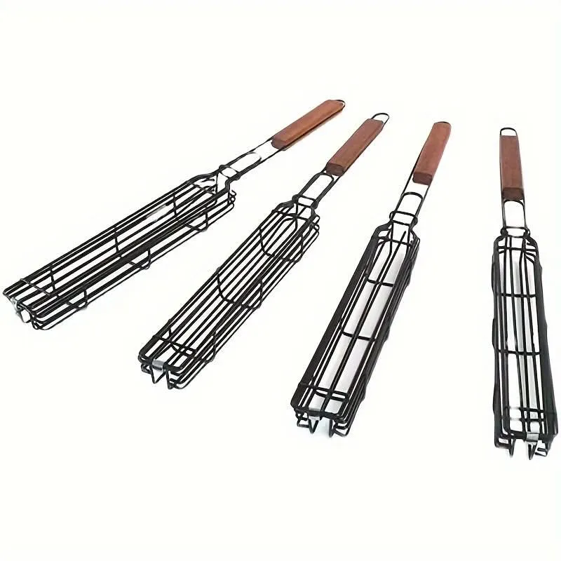 Pack of 4 pcs. Stainless Steel BBQ Grill Baskets